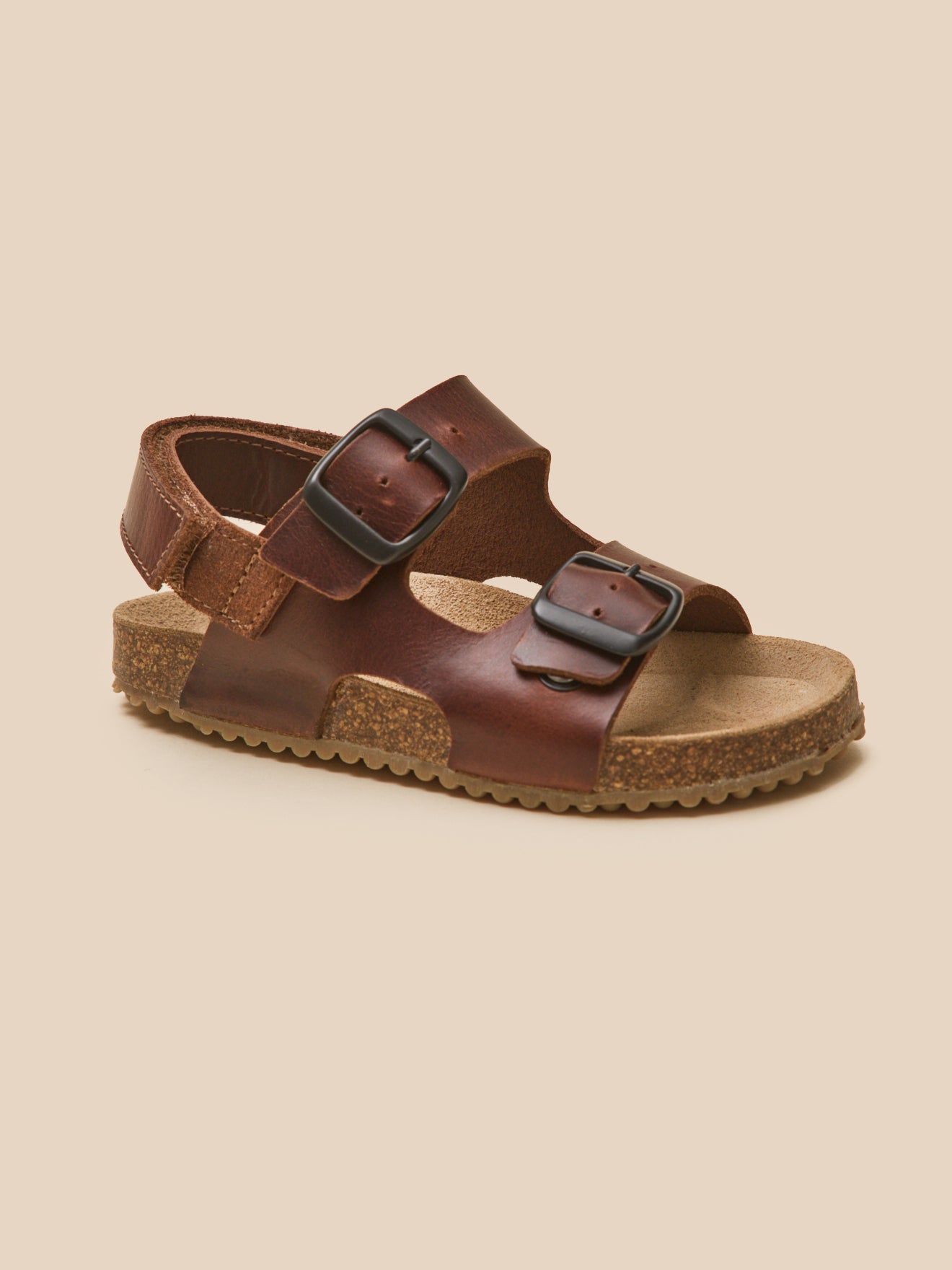 Jungen-Sandalen aus Leder mit Riemen
