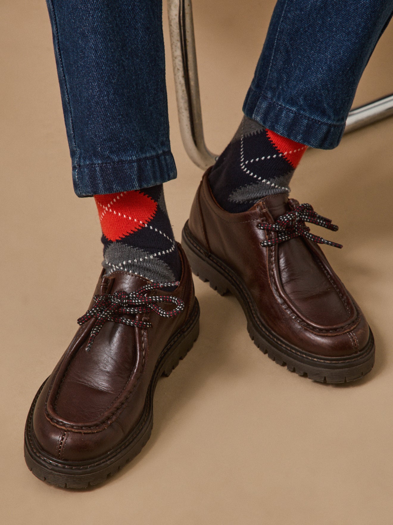 Jungen-Schnürschuhe aus Leder