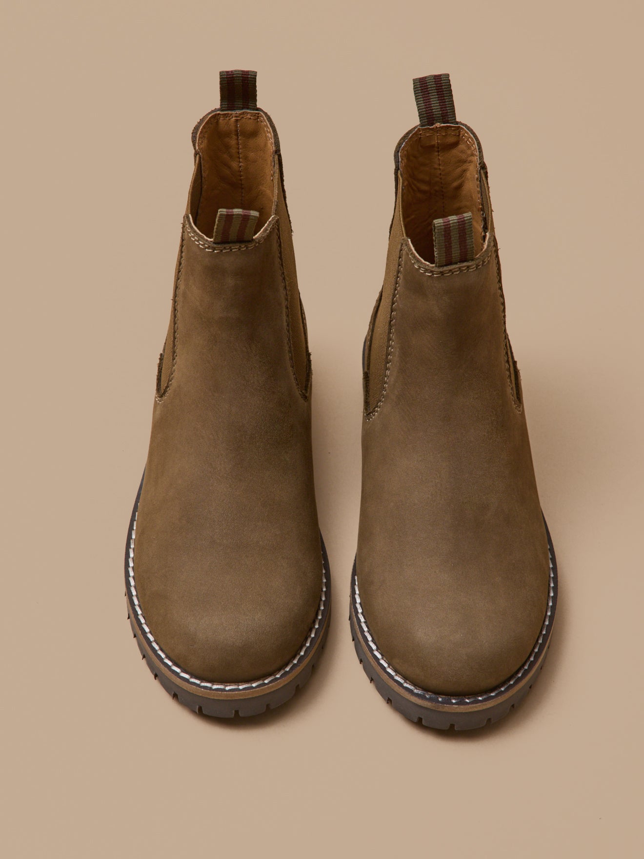 Jungen-Chelsea-Boots aus Nubukleder
