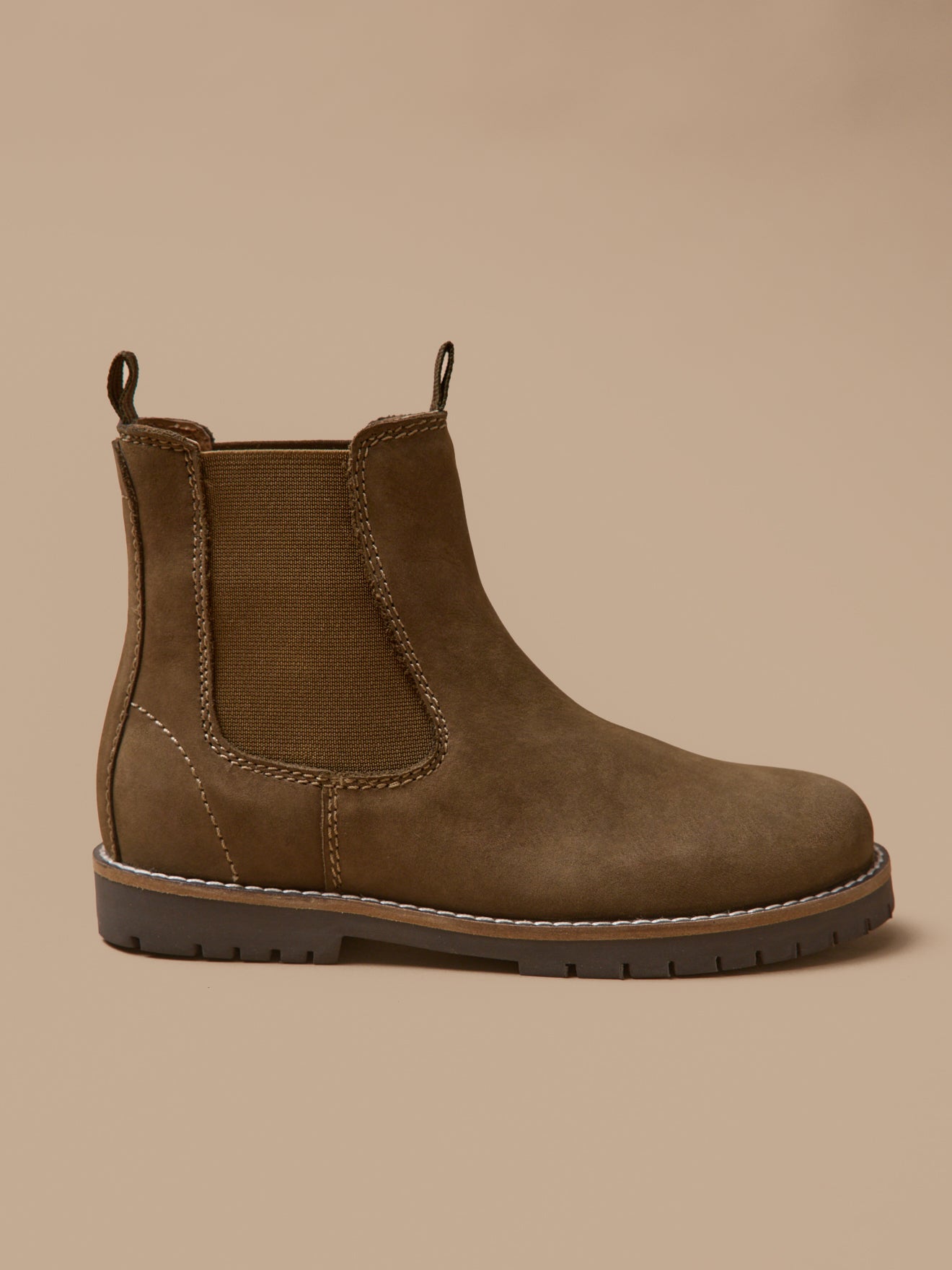 Jungen-Chelsea-Boots aus Nubukleder
