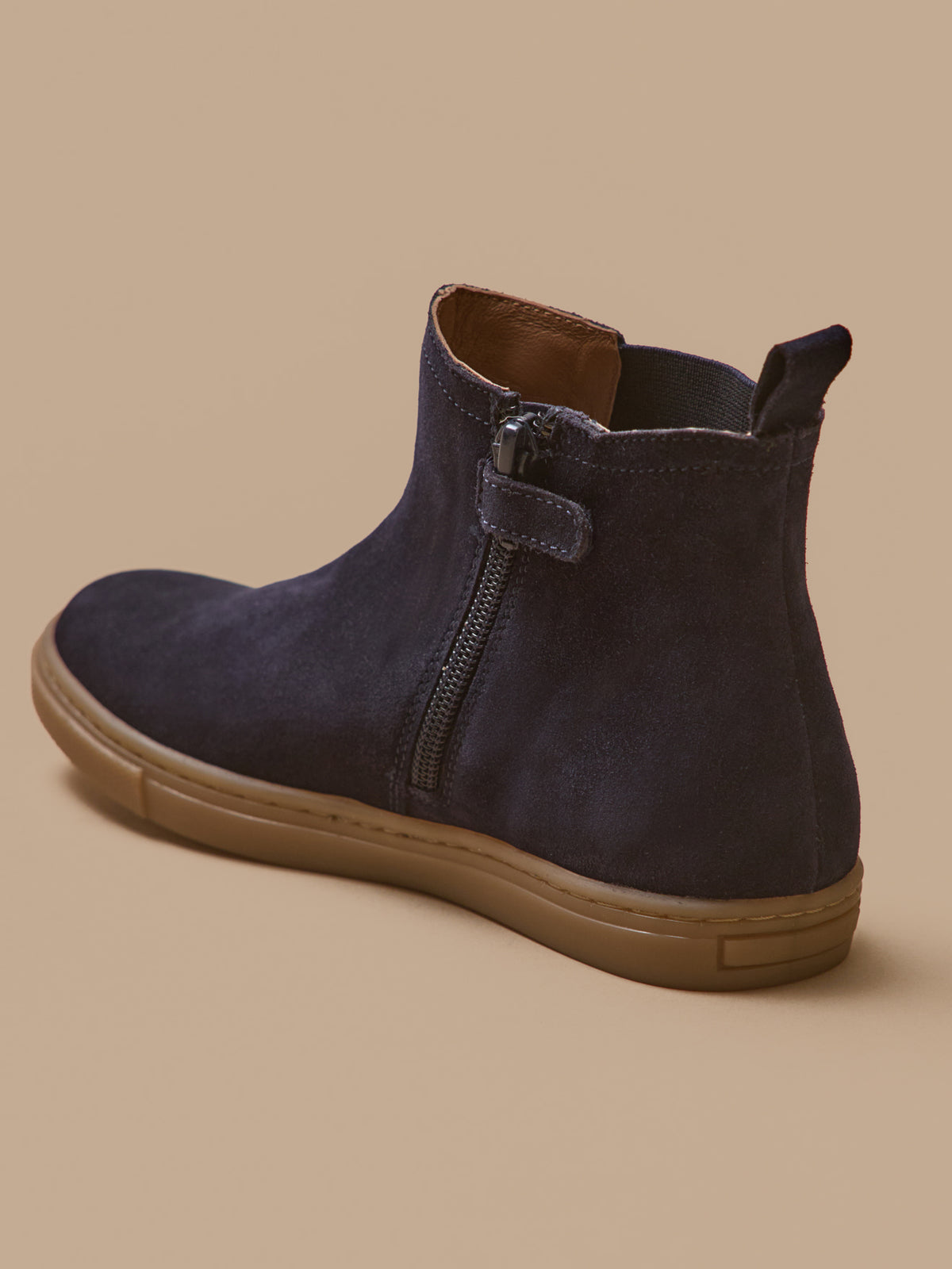Jungen-Chelsea-Boots aus Veloursleder
