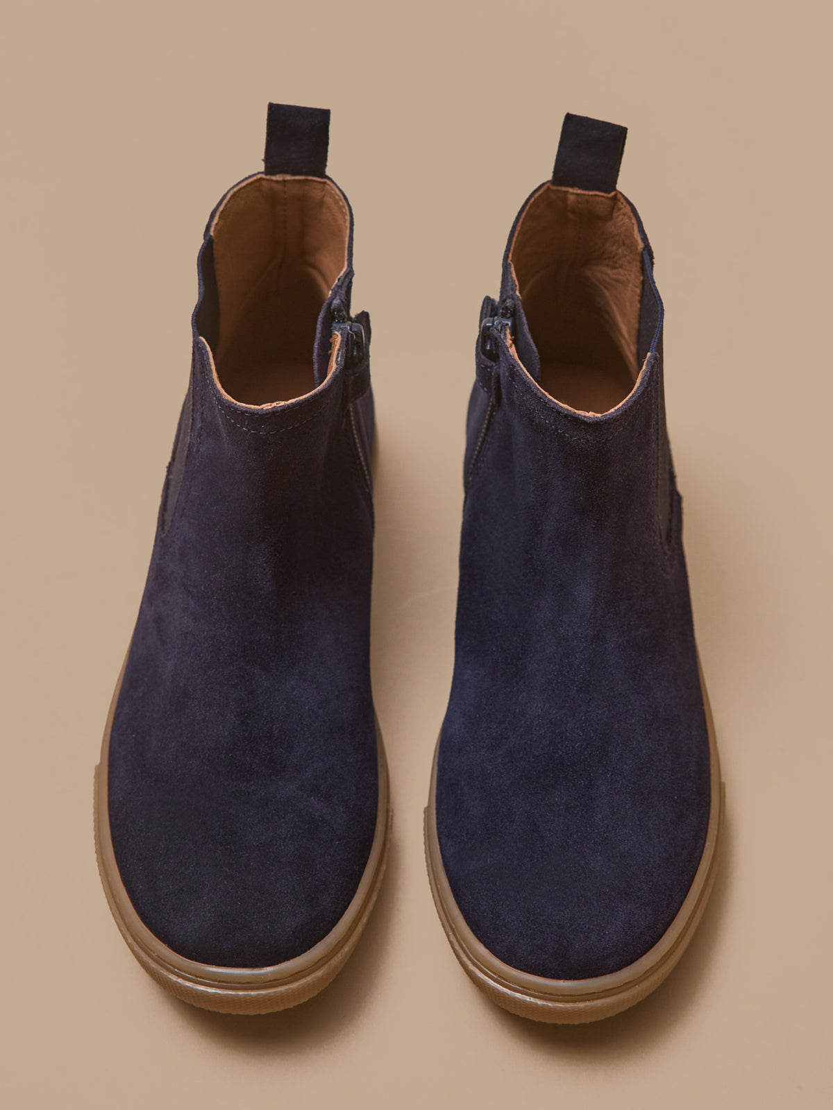 Jungen-Chelsea-Boots aus Veloursleder