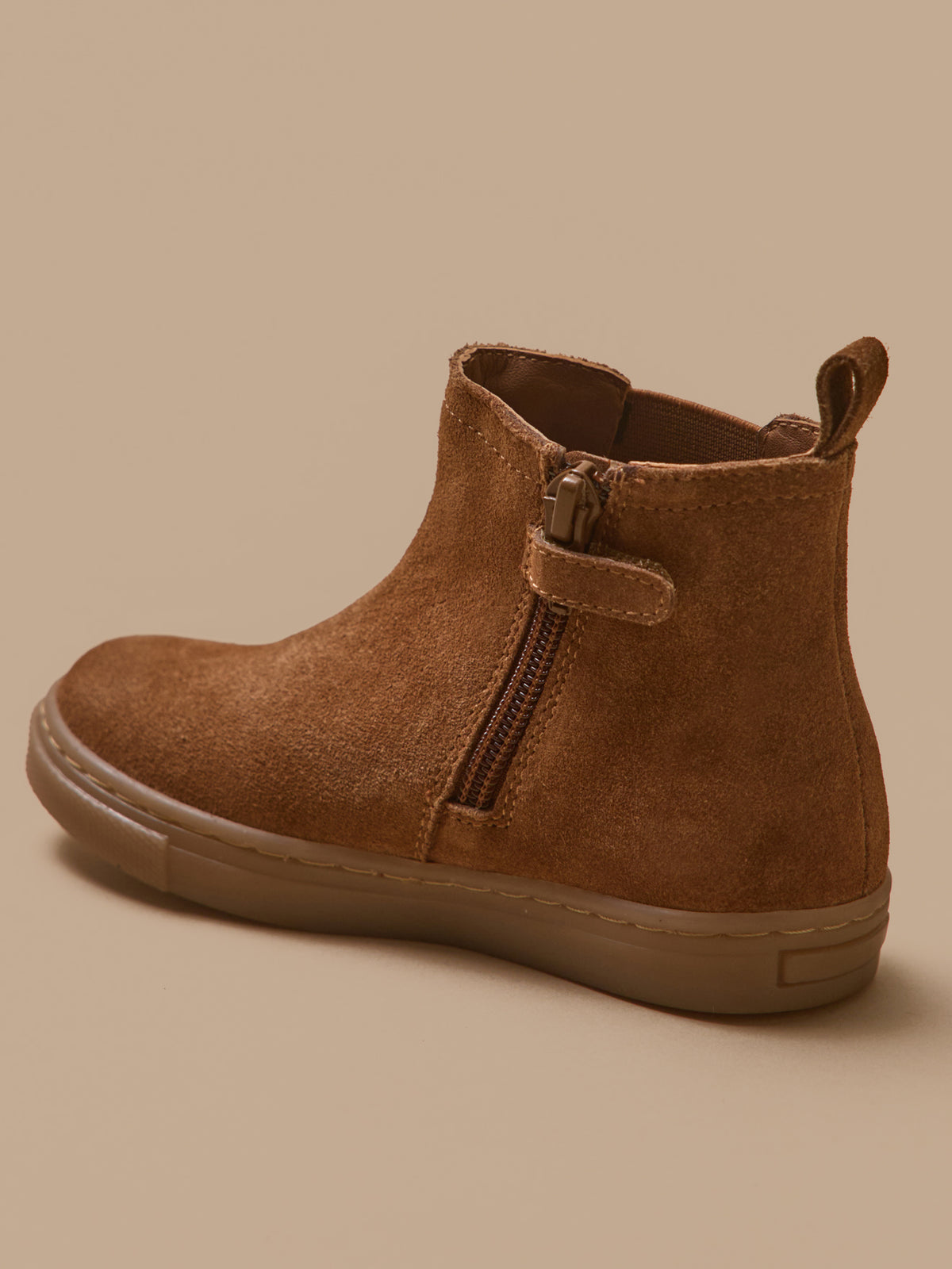 Jungen-Chelsea-Boots aus Veloursleder