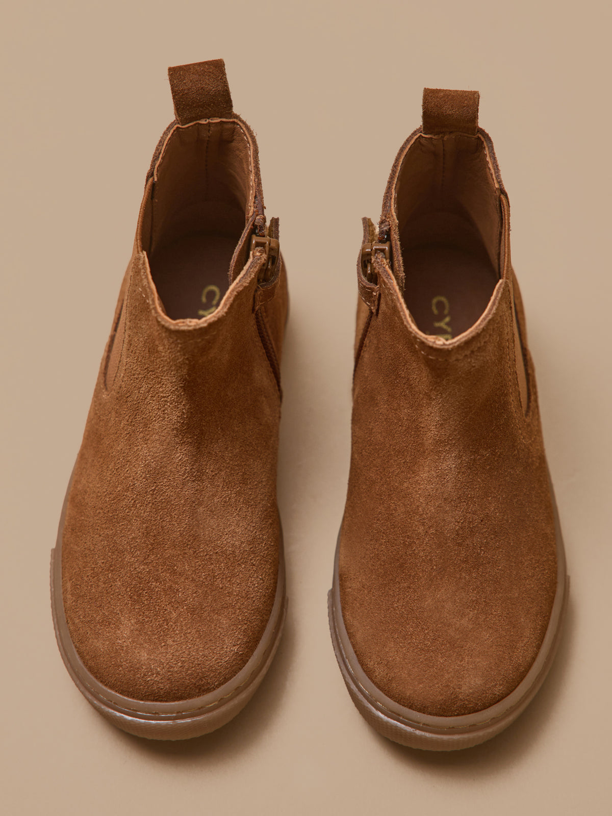 Jungen-Chelsea-Boots aus Veloursleder
