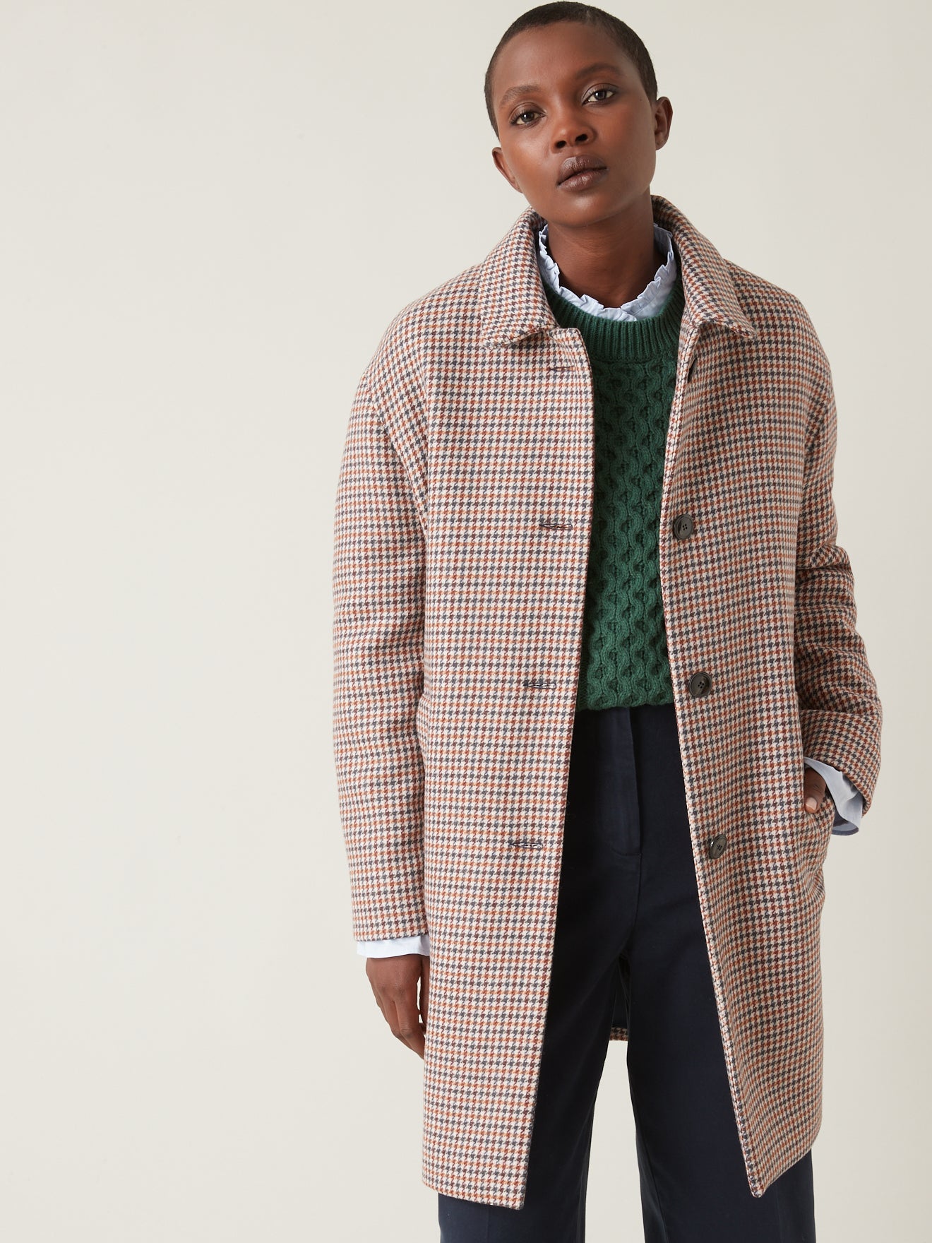 Damen Car Coat-Mantel