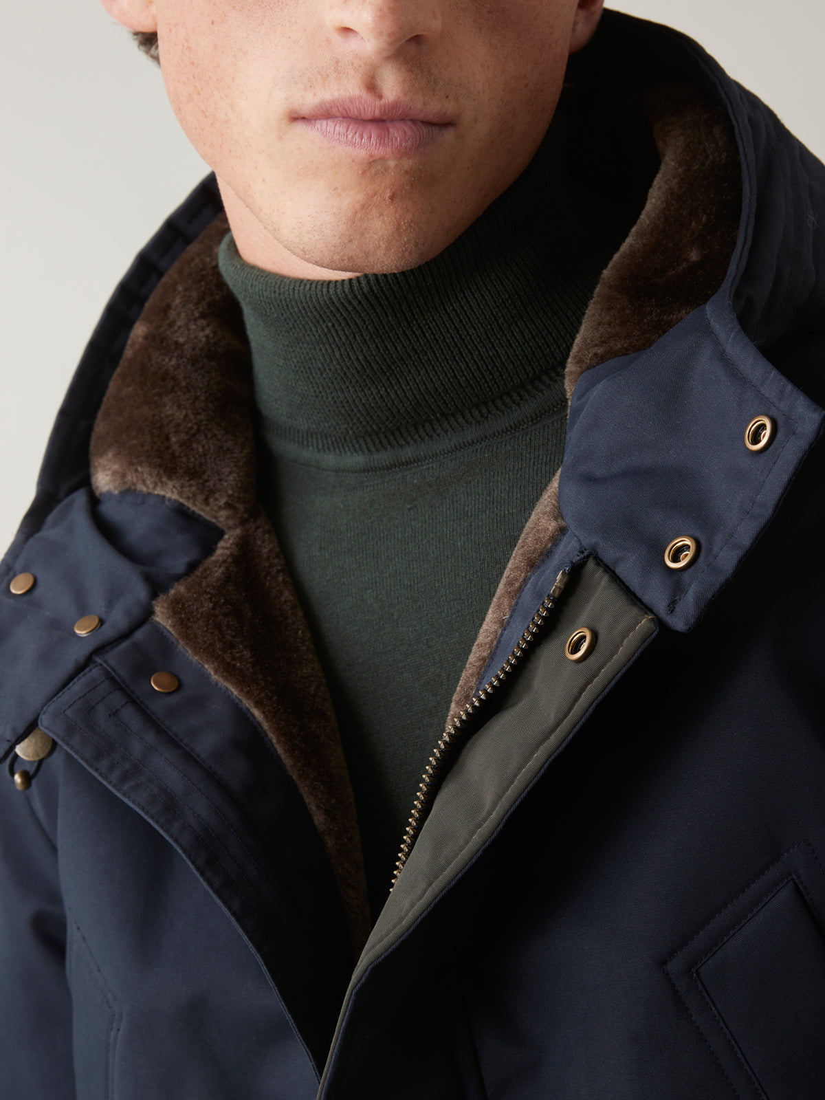 Herren-Parka mit Futter