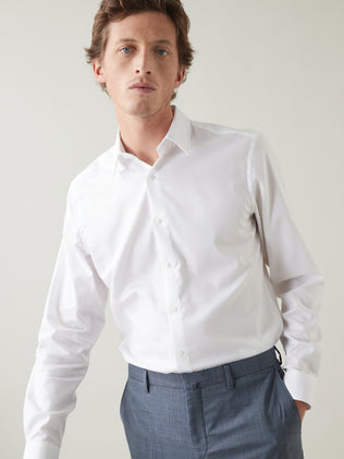 Regular Fit Herren Pinpoint-Hemd, bügelfrei