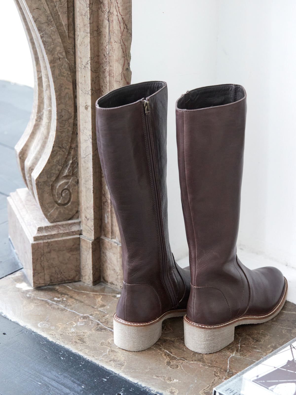 Damen-Stiefeletten aus Leder