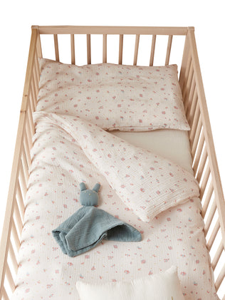 Baby-Bettbezug aus Bio-Baumwoll-Gaze « Baby »