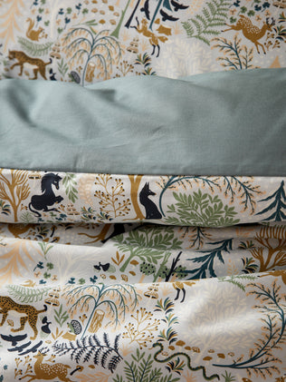 Bettbezug aus Baumwolle « Magischer Wald »