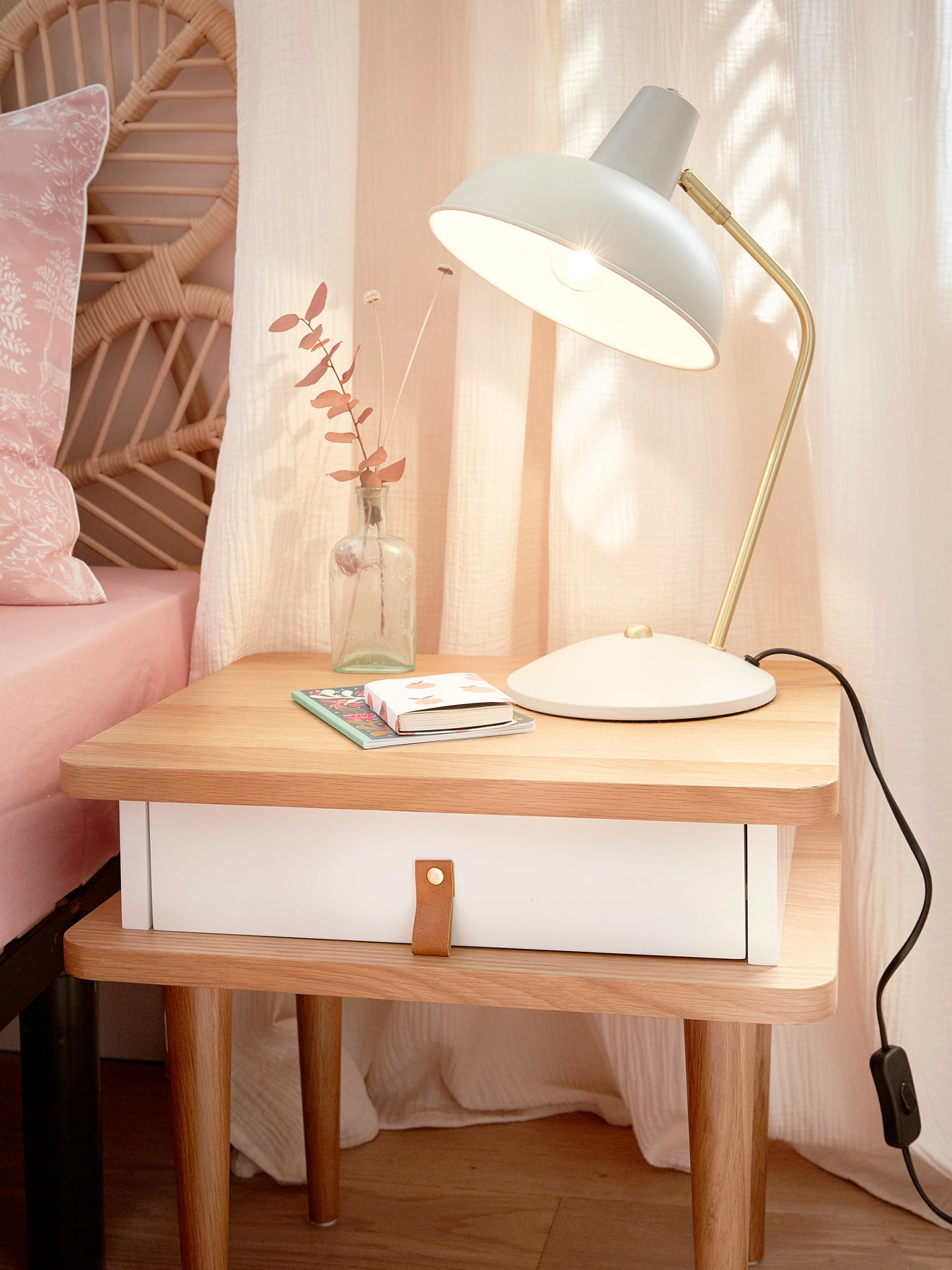 Lampe im Retro-Stil