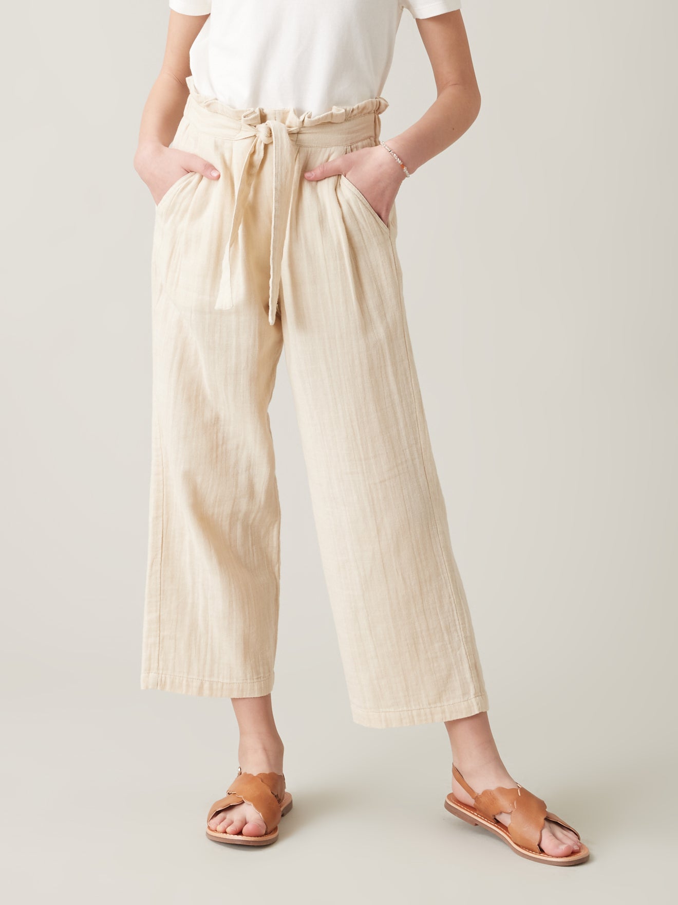 Mädchen-Hose aus Baumwollgaze – Kollektion « Junior »