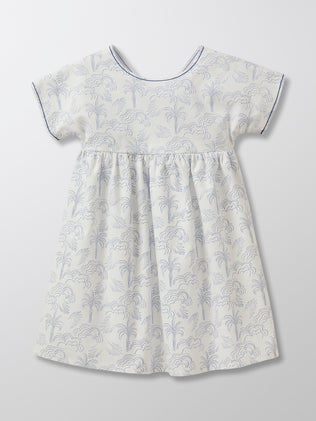 Mädchenkleid mit Printmotiv «Palme»
