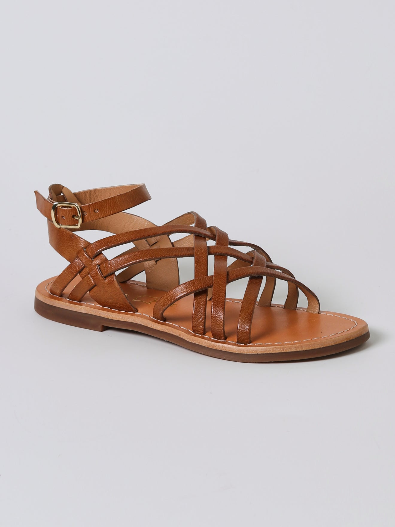 Mädchen-Riemchensandalen aus Leder