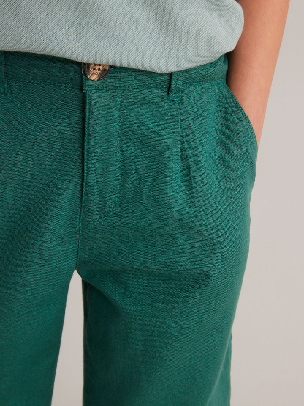 Jungen-Bermudas aus Leinen/Baumwolle – Kollektion für Festtage und Hochzeiten
