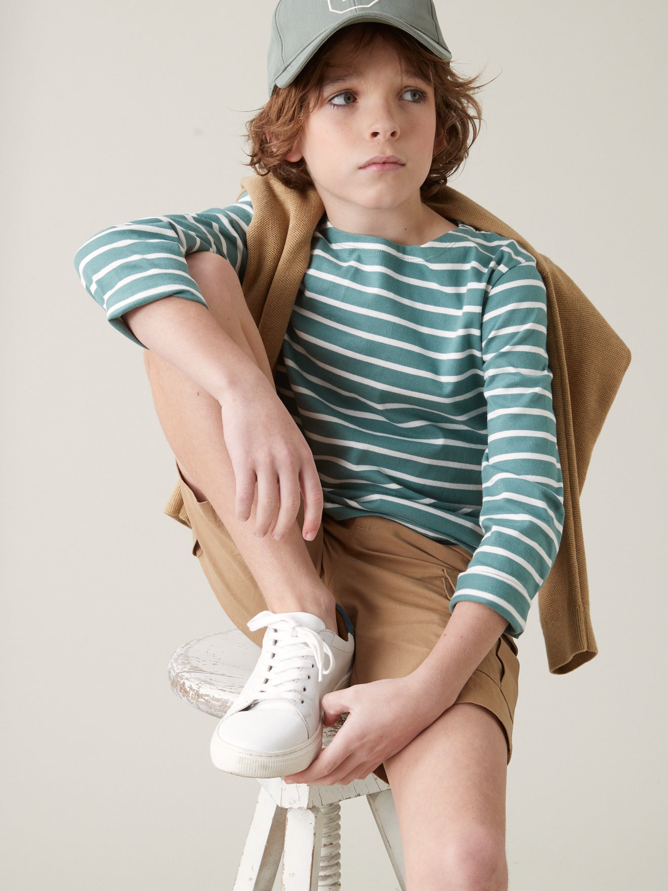 Jungen-T-Shirt im Marine-Look - Bio-Baumwolle