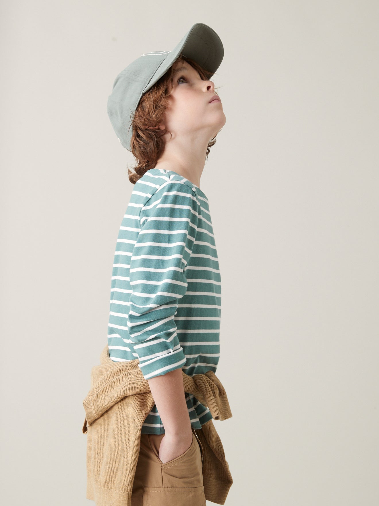 Jungen-T-Shirt im Marine-Look - Bio-Baumwolle