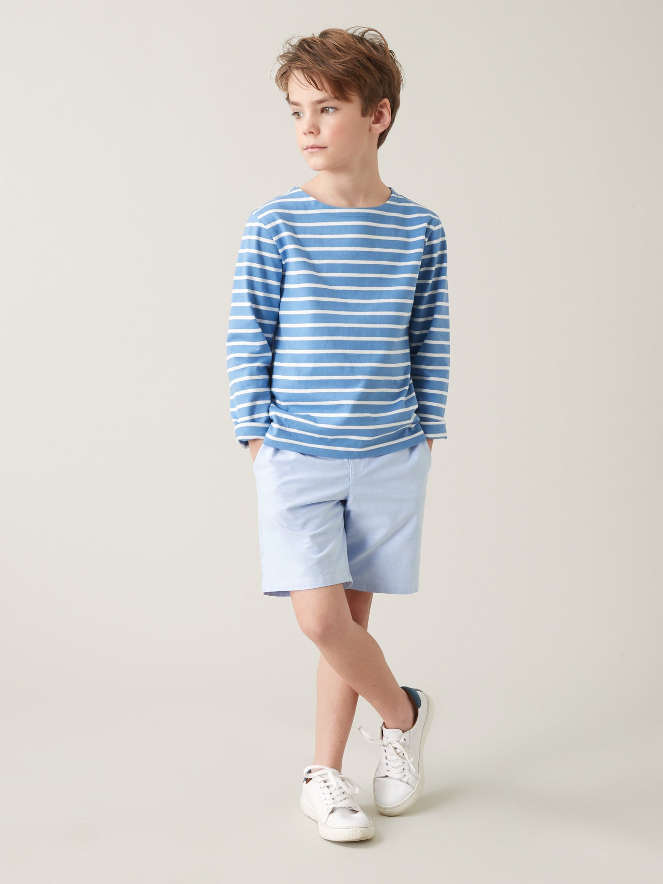 Jungen-T-Shirt im Marine-Look - Bio-Baumwolle